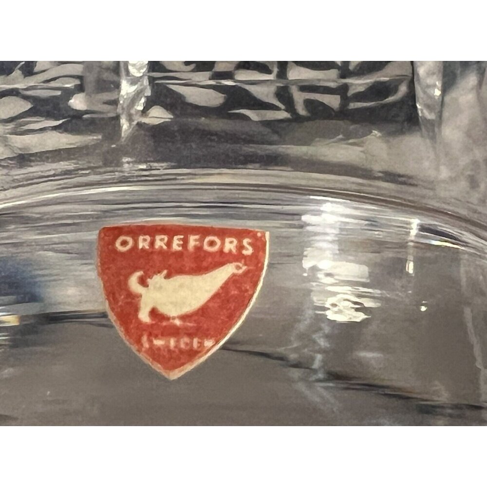 Orrefors Thousand Windows Crystal Bowl 0395-131 Signed Simon Gate 8-1/4 inch Dia - Picture 10 of 12